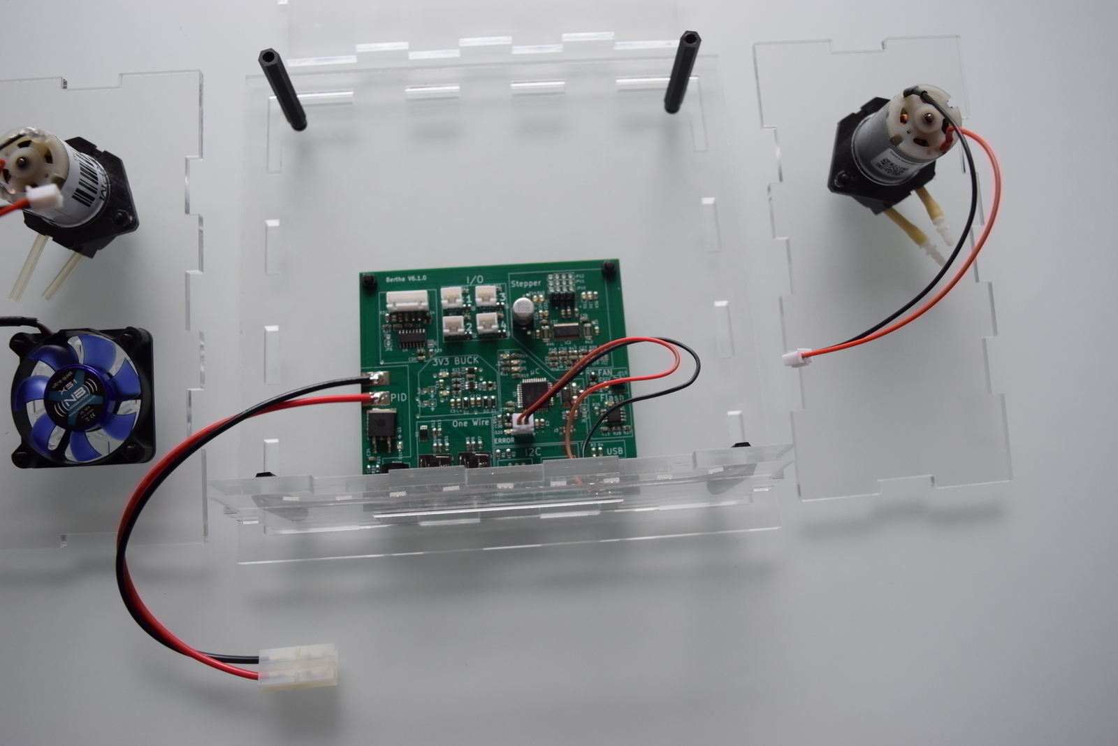 Bottom and front electrical connection